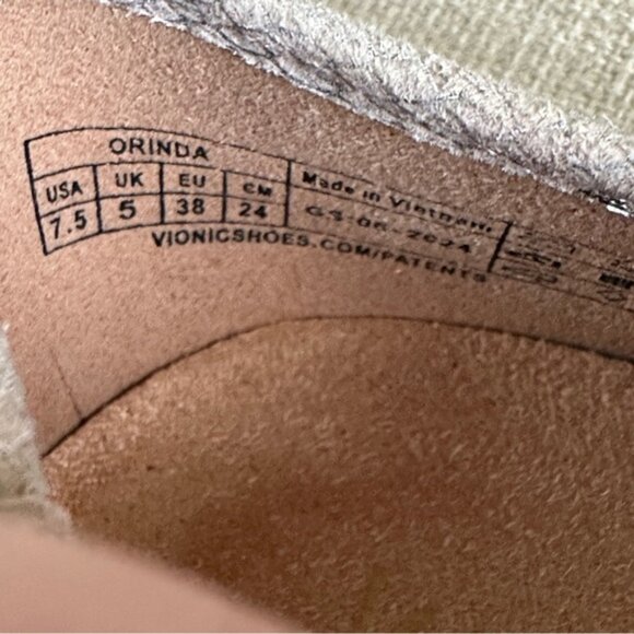 NEW Vionic Orinda Square Toe Women's Snakeskin Ballet Flats, Sz 7.5 - Picture 12 of 12